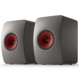 זוג רמקולים מדפיים KEF LS50 Meta בצבע אפור