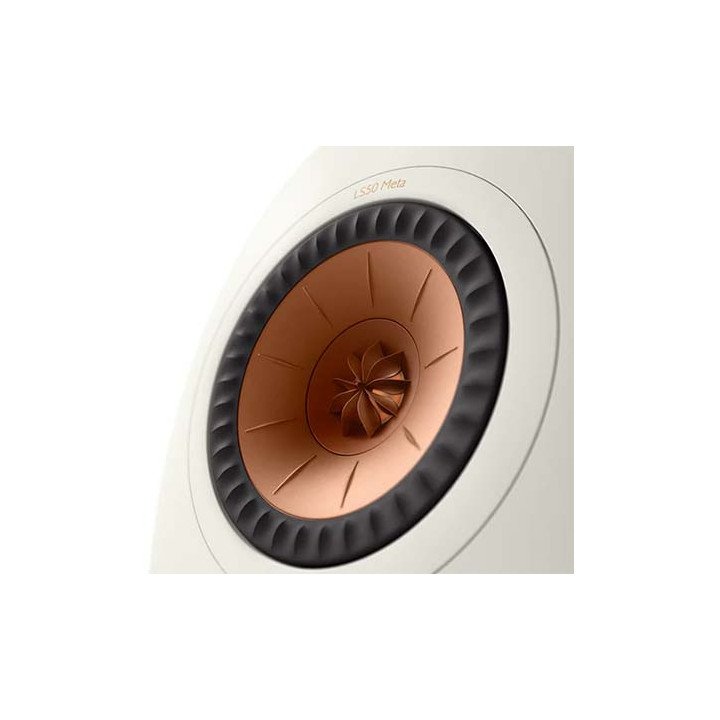 זוג רמקולים מדפיים KEF LS50MW Meta בצבע לבן