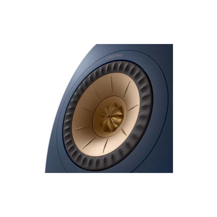 זוג רמקולים מדפיים KEF LS50 Meta בצבע כחול