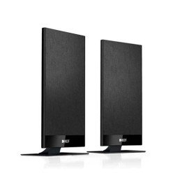 זוג רמקולים מדפיים KEF HiFi Speakers T101 בצבע שחור - משלוח חינם