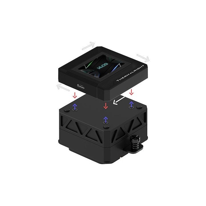 קירור נוזלי למעבד עם מסך THERMALRIGHT Frozen Warframe 360 SE ARGB BLAC