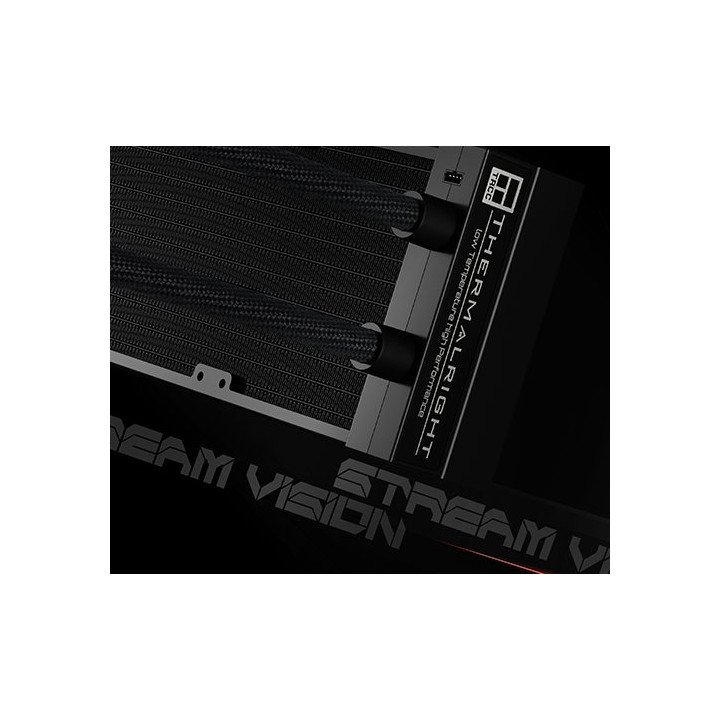 קירור נוזלי למעבד עם מסך THERMALRIGHT Stream Vision 360 BLACK – גודל 3
