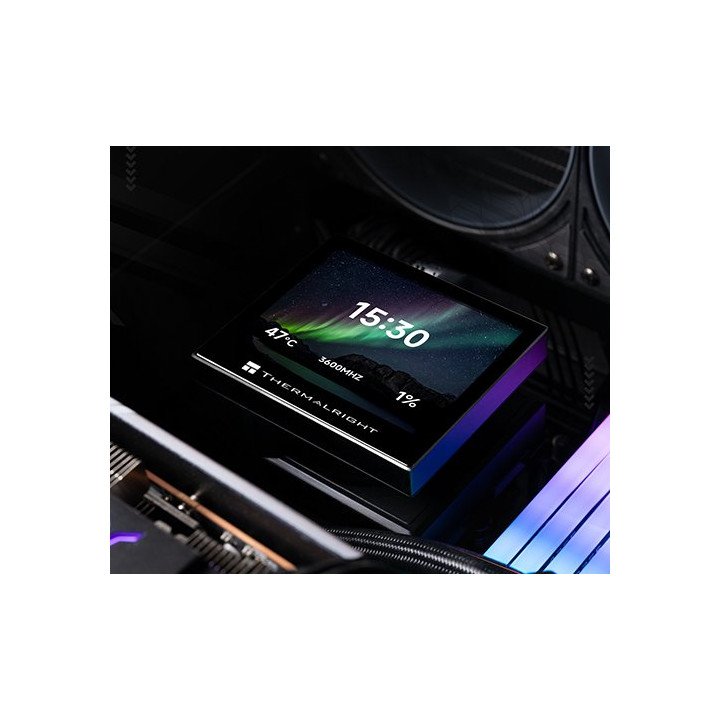 קירור נוזלי למעבד עם מסך THERMALRIGHT Stream Vision 360 BLACK – גודל 3