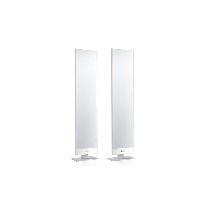 זוג רמקולים דקים KEF HiFi Speakers T301 בצבע לבן
