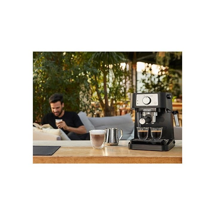 מכונת קפה דלונגי סטילוסה אספרסו ידנית Delonghi Stilosa EC260.BK בצבע ש
