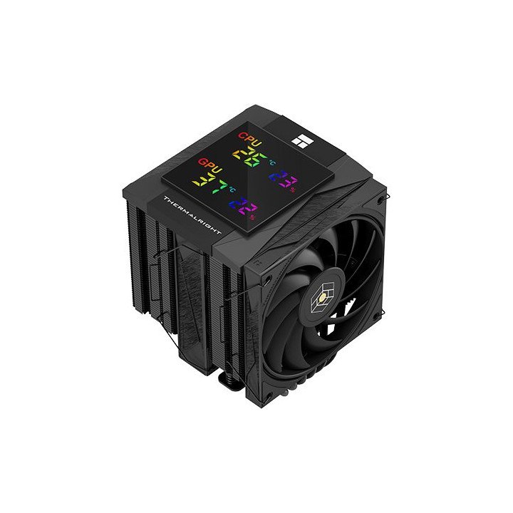 קירור למעבד עם צג טמפרטורה THERMALRIGHT Royal Knight 120 Digital BLACK