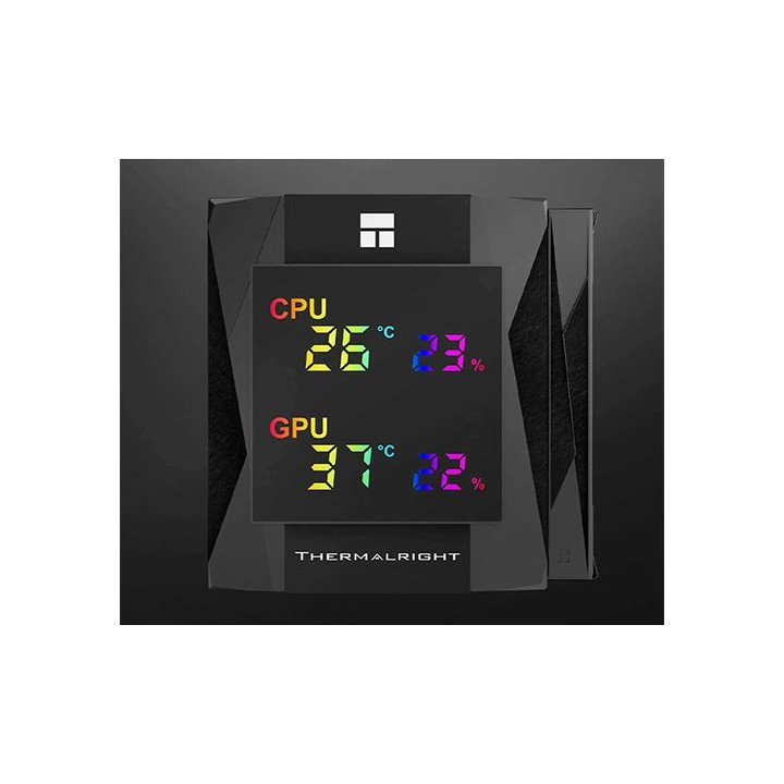 קירור למעבד עם צג טמפרטורה THERMALRIGHT Royal Knight 120 Digital BLACK