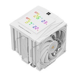 קירור למעבד עם צג טמפרטורה THERMALRIGHT Royal Knight 120 Digital WHITE