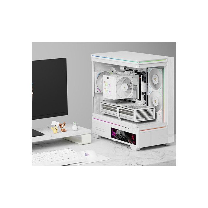 קירור למעבד עם צג טמפרטורה THERMALRIGHT Royal Knight 120 Digital WHITE