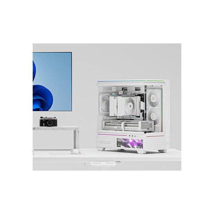 קירור למעבד THERMALRIGHT Royal Pretor 130 Ultra WHITE ARGB הכולל 2 מאו