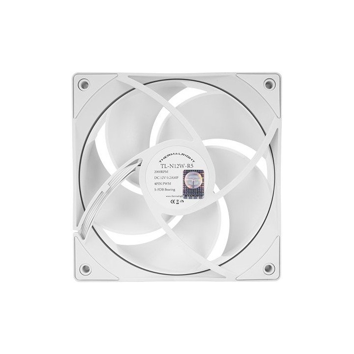 מאוורר למארז 12 ס''מ THERMALRIGHT TL-N12-R5 – צבע לבן
