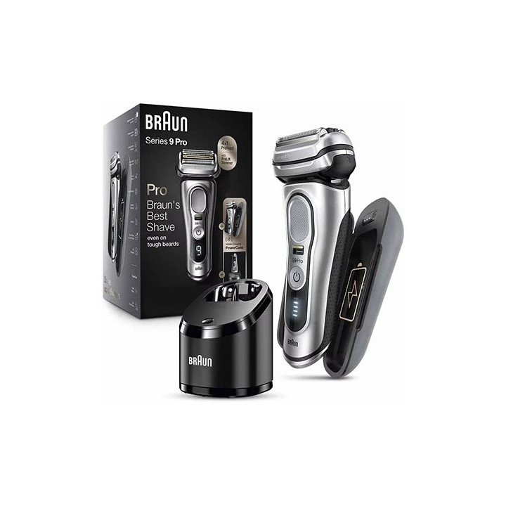מכונת גילוח בראון אלחוטית עם קייס טעינה Braun Series 9 Pro 9497cc בצבע