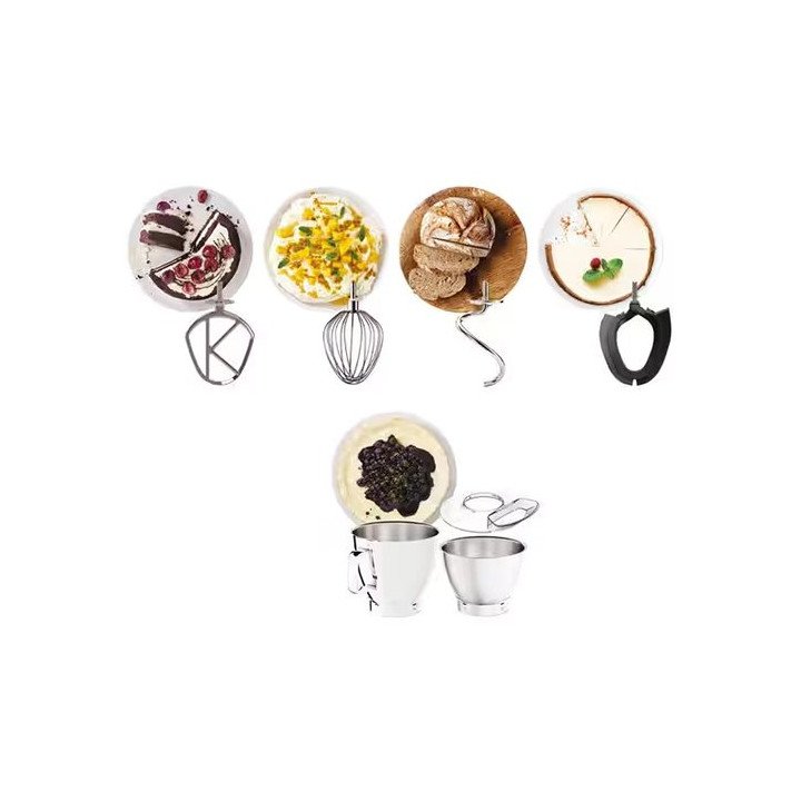 מיקסר קנווד שף מקצועי Kenwood Titanium Chef Baker XL 1200W כסוף 7 ליטר
