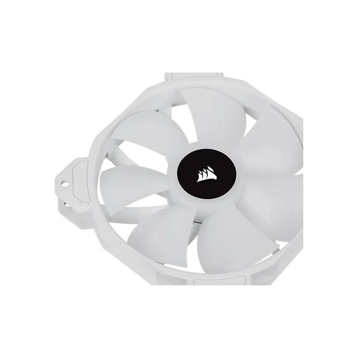 מאוורר למארז 12 ס''מ Corsair iCUE SP120 RGB ELITE בצבע לבן