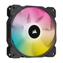 מאוורר למארז 12 ס''מ Corsair iCUE SP120 RGB ELITE בצבע שחור