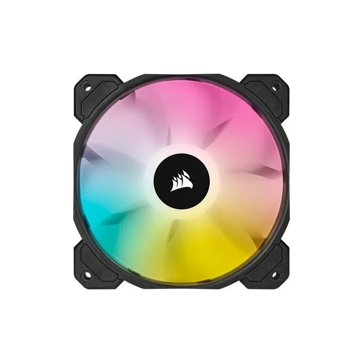 מאוורר למארז 12 ס''מ Corsair iCUE SP120 RGB ELITE בצבע שחור