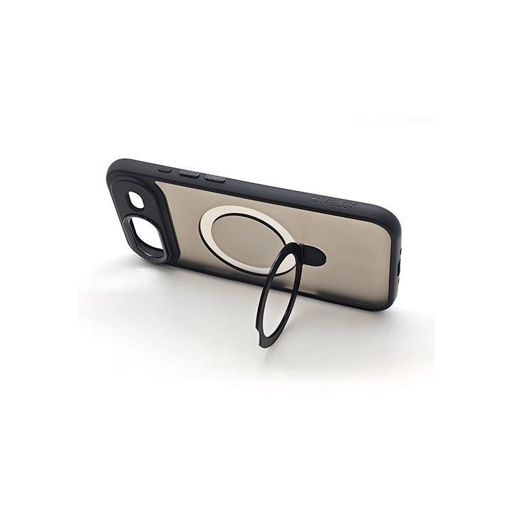 מגן לאייפון אייר iPhone Air עם טבעת תומך MagSafe שחור Velox