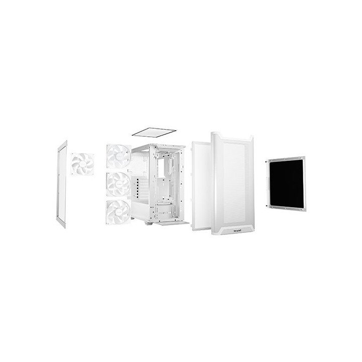 מארז מחשב Be Quiet! PURE BASE 501 LX White – תאורת ARGB – צבע לבן – כו