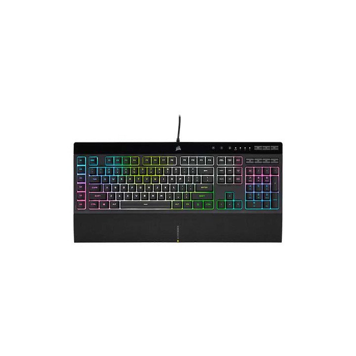 מקלדת גיימינג Corsair K55 Pro XT RGB Gaming כולל תאורת לד, עברית אנגלי