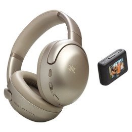 אוזניות JBL קשת אלחוטיות TOUR ONE M3 Smart Tx בצבע כסוף מוקה