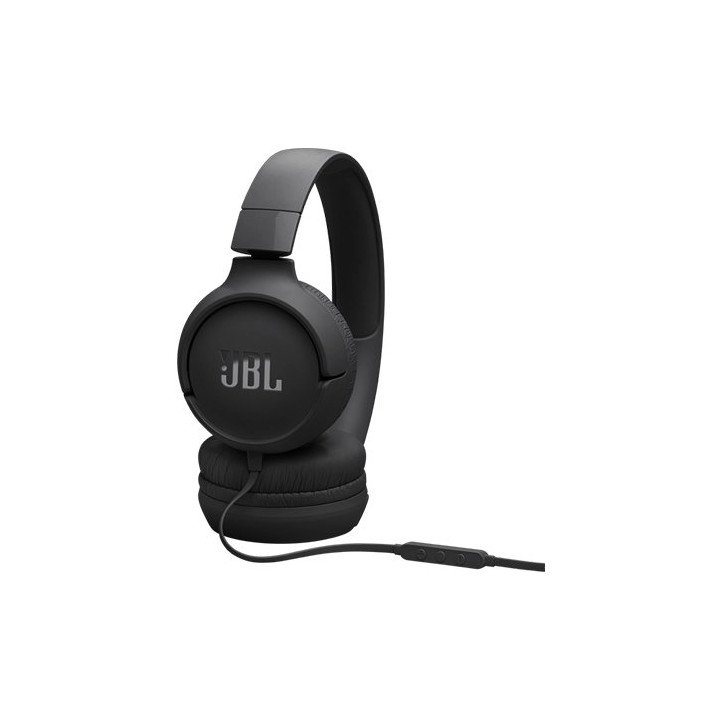 אוזניות JBL קשת חוטיות Tune 520C USB-C בצבע שחור