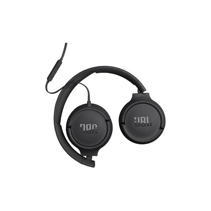 אוזניות JBL קשת חוטיות Tune 520C USB-C בצבע שחור