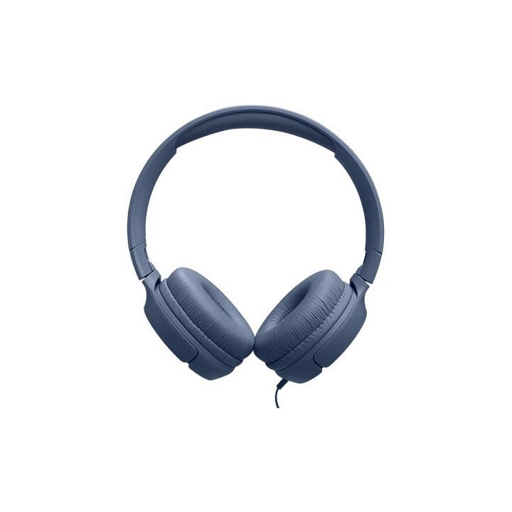 אוזניות JBL קשת חוטיות Tune 520C USB-C בצבע כחול