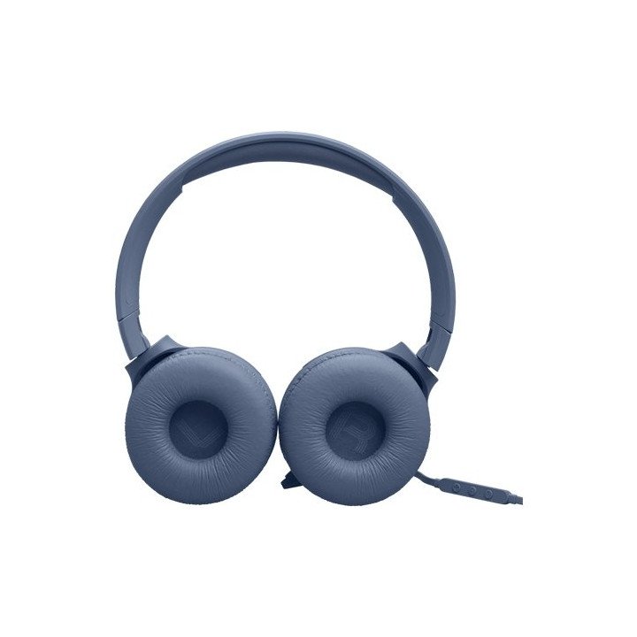 אוזניות JBL קשת חוטיות Tune 520C USB-C בצבע כחול