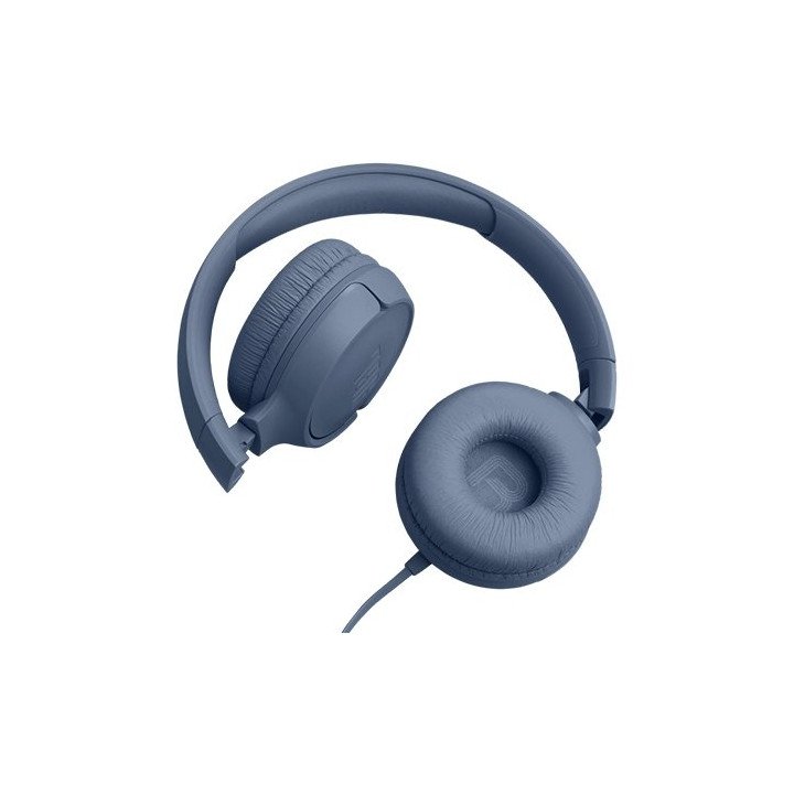 אוזניות JBL קשת חוטיות Tune 520C USB-C בצבע כחול