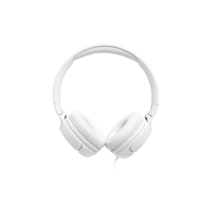 אוזניות JBL קשת חוטיות Tune 520C USB-C בצבע לבן