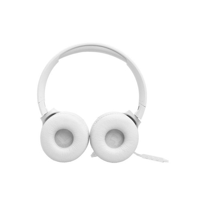 אוזניות JBL קשת חוטיות Tune 520C USB-C בצבע לבן