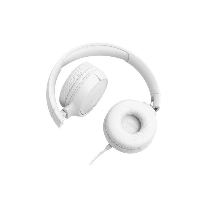 אוזניות JBL קשת חוטיות Tune 520C USB-C בצבע לבן