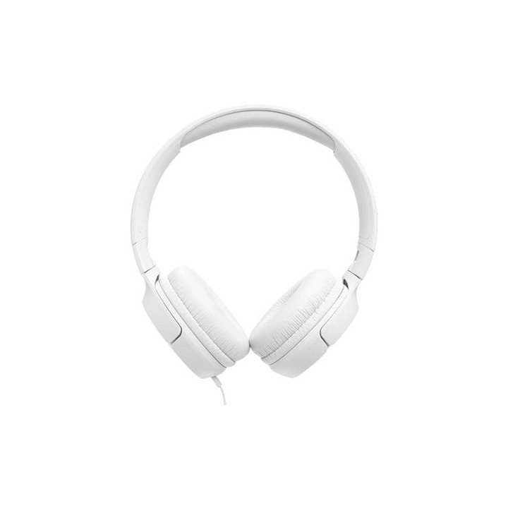 אוזניות JBL קשת חוטיות Tune 520C USB-C בצבע לבן
