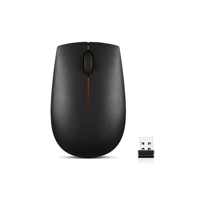 עכבר אלחוטי Lenovo 300 Wireless Compact Mouse בצבע שחור