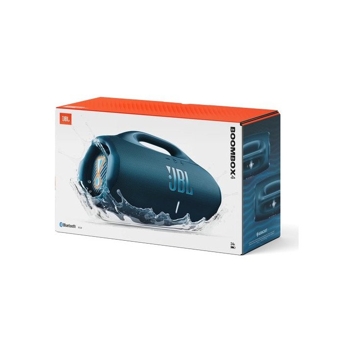רמקול JBL אלחוטי נייד Boombox 4 בצבע כחול