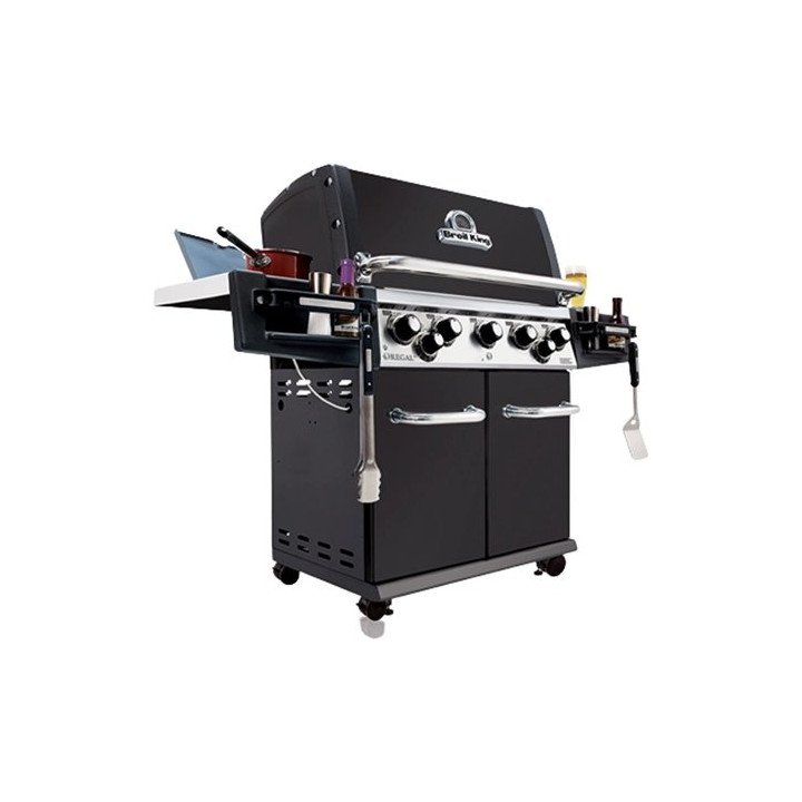 גריל גז 5 מבערים עם כירת צד ושיפוד Broil King Regal 590 80,000BTU - מש