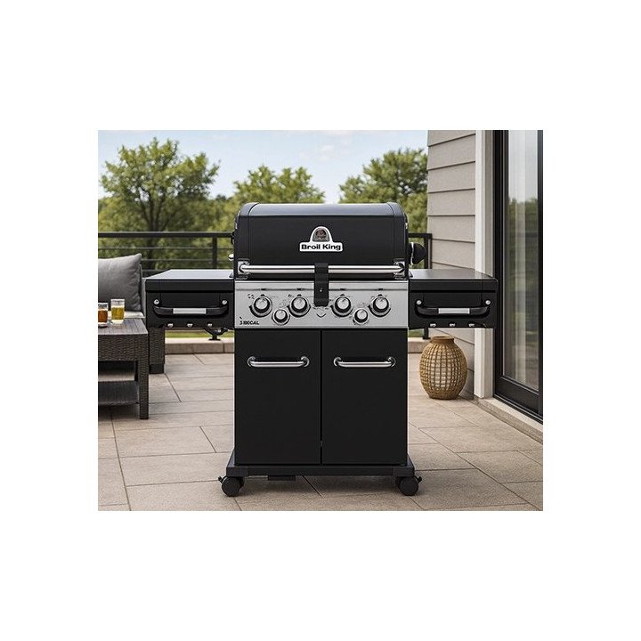 גריל גז 5 מבערים עם כירת צד ושיפוד Broil King Regal 590 80,000BTU - מש