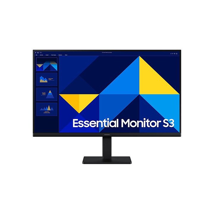 מציאון - מסך מחשב 27 אינץ Samsung Essential S3 S30GD 100Hz IPS בצבע שח
