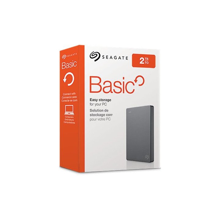 דיסק קשיח חיצוני נייד Seagate Basic Portable Drive 2TB