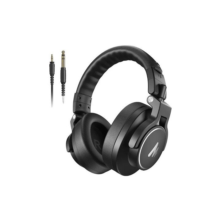 אוזניות גיימינג חוטיות עם חיבור PL 3.5mm  בצבע שחור MAONO MH700