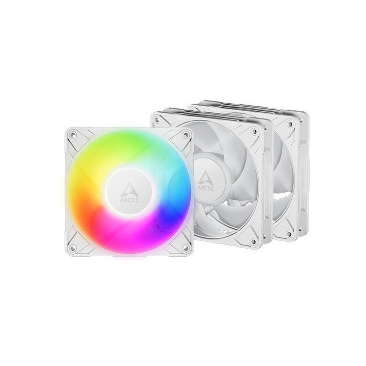 3 מאווררים למארז 12 ס''מ ARCTIC P12 Pro A-RGB – צבע לבן