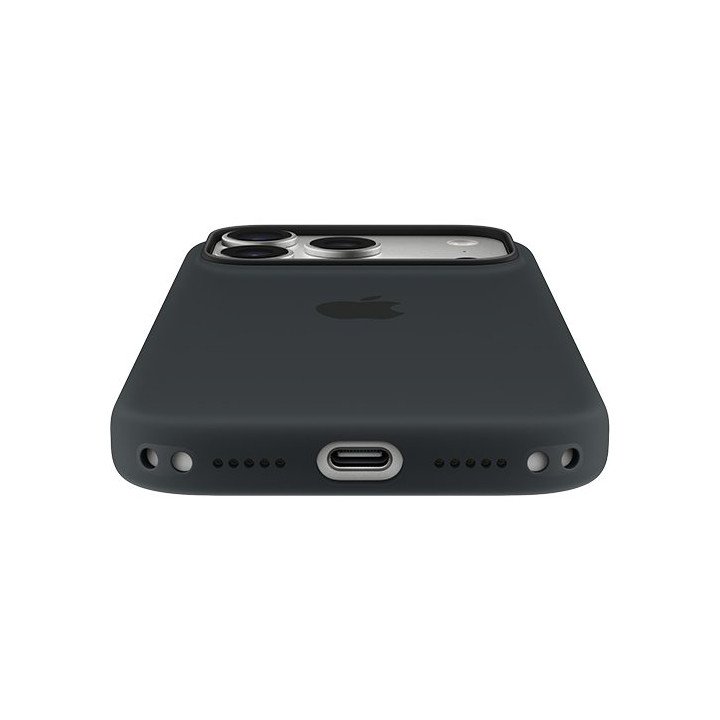 מגן לאייפון 17 פרו סיליקון שחור iPhone 17 Pro Case עם MagSafe