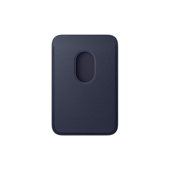 ארנק לאייפון בצבע כחול iPhone FineWoven Wallet עם MagSafe