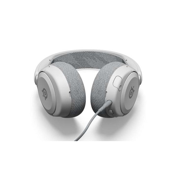 אוזניות גיימינג עם מיקרופון Steelseries Arctis Nova 1 בצבע לבן