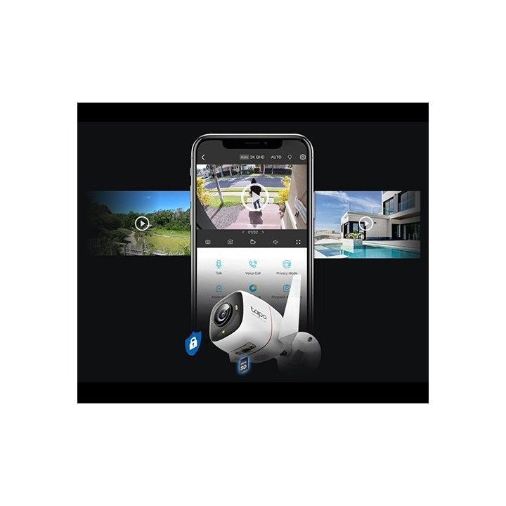 מצלמת אבטחה חיצונית TP-Link Tapo C325WB 2K QHD עם Wi‑Fi וטכנולוגיית Co