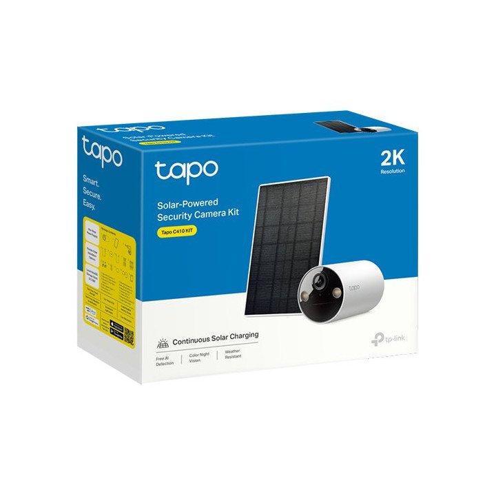 מצלמת אבטחה עם פאנל סולארי Tapo C410 KIT V1 עם Wi-FI