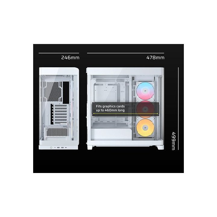 מארז מחשב Corsair FRAME 4500X RS-R ARGB – צבע לבן