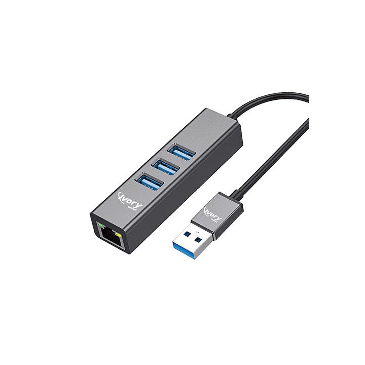 מתאם רשת מפצל USB-A ל 0.RJ45 + USB 3 רשת SUPER CONNECT
