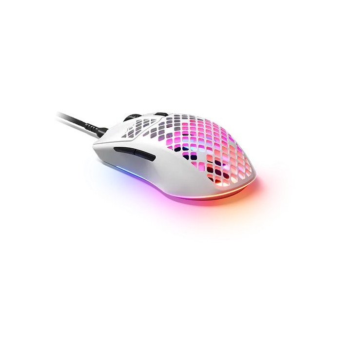 עכבר גיימינג חוטי SteelSeries Aerox 3 Gaming  כולל תאורת לד בצבע לבן