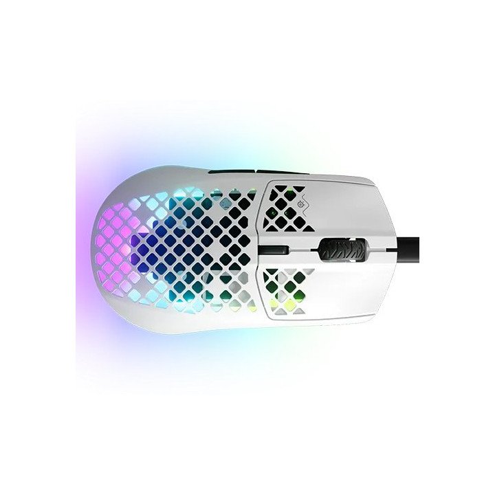 עכבר גיימינג חוטי SteelSeries Aerox 3 Gaming  כולל תאורת לד בצבע לבן
